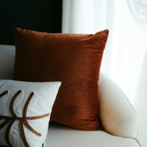Geometric Woven Cotton Throw Pillow