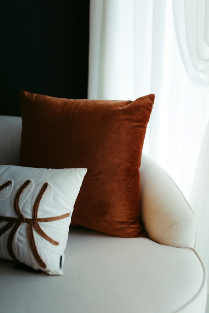 Geometric Woven Cotton Throw Pillow